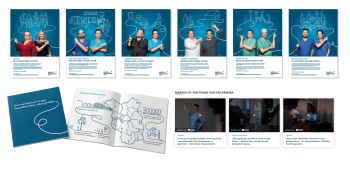 Plakate, Ein Booklet und Youtubevideos der Kampagne