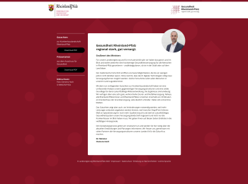 Screenshot einer Website